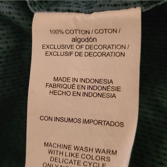 Penguin Blue Short Sleeve Slim Fit Button Down Shirt L - Picture 8 of 9